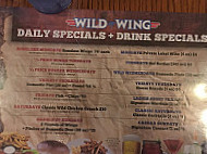 Wild Wing menu