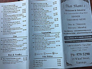 Thai Thani menu