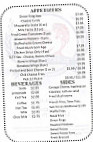 Turkey Lake Tavern menu