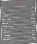 Home Pizza menu