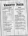 Variety Pizza House menu