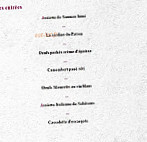 L'atelier menu