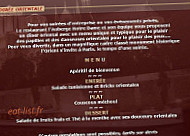 Auberge Notre-Dame menu