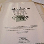 Ambar India Restaurant menu