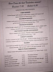 Chommy's menu