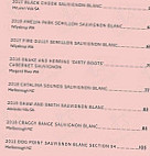 Miss Moneypenny's Broadbeach menu