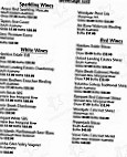 Belvidere's Bistro And Bottleshop menu