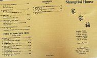 Shanghai House menu