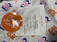 Dunkin' menu