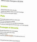 La Table du Cure menu