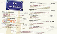 Les Trottoirs Marseillais menu