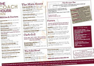 The Coach House menu