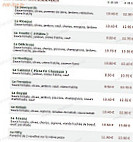 Le Kiosque à Pizzas menu