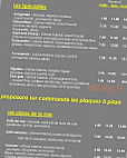 Le Cosi menu