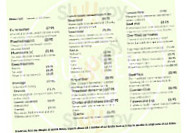 Cuerden View Cafe menu