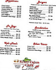 Krazy Cajun Cafe menu