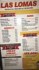 Las Lomas Mexican menu