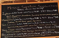 Cafe Mosaic Llc menu