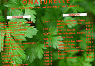 O'naturelle menu