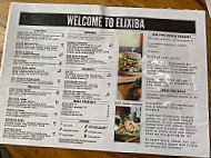 Elixiba Byron Bay menu