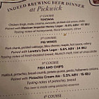 Pickwick Restaurant menu