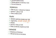 Palmarium Le menu