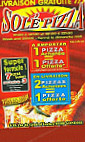 Sole Pizza menu