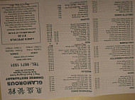 Glamorous Chinese menu