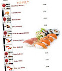 Sushi Sushi menu