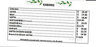 Cedars Of Lebanon menu