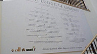 Eataly menu