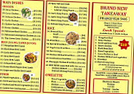 Brand-new Take Away menu