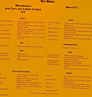 Taj Mahal menu