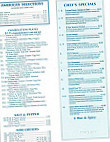 Mai Tai Restaurant menu