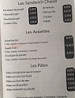 Chez Maki menu