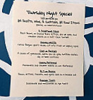 Burley Cafe menu