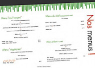 Restaurant Les Frangins menu