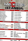 Istanbul menu