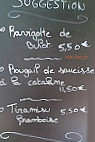 La Terrasse menu