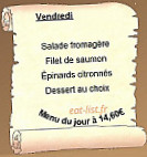 Instants Partagés menu