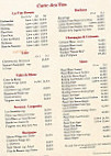 Brasserie de La Bourse menu