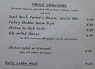 Grounds Grains menu