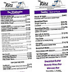 Ritz menu