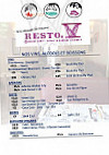 Resto V menu