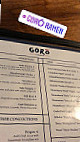 Goro Raman Izakaya menu