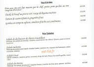 Le Baroque menu