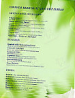 Kuranda Rainforest View Restaurant menu