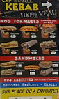 Cap Istanbul Kebab menu