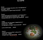 Auberge de la Mine menu