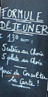 Au Pont du Corbeau menu